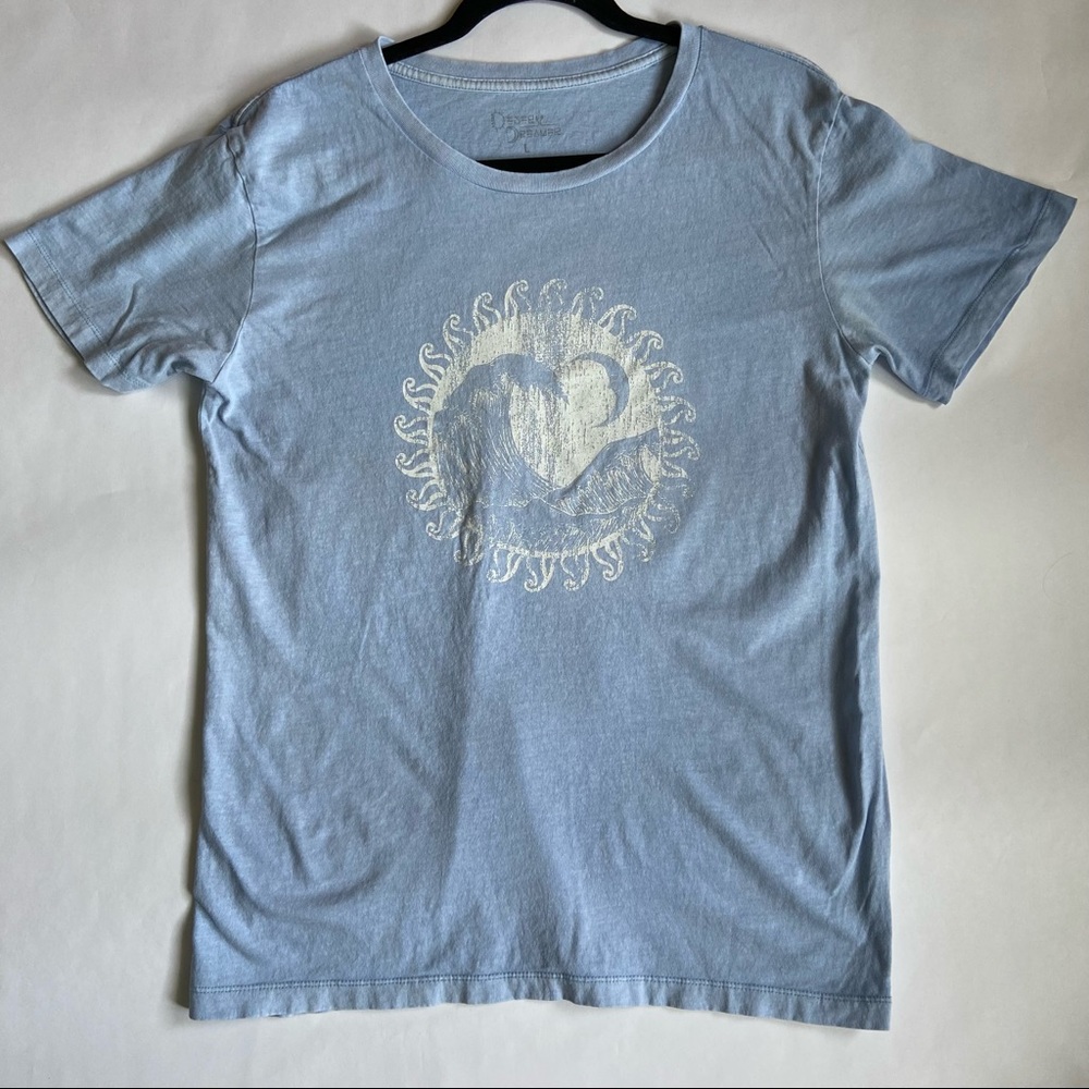 PACSUN Light Blue Graphic Tee